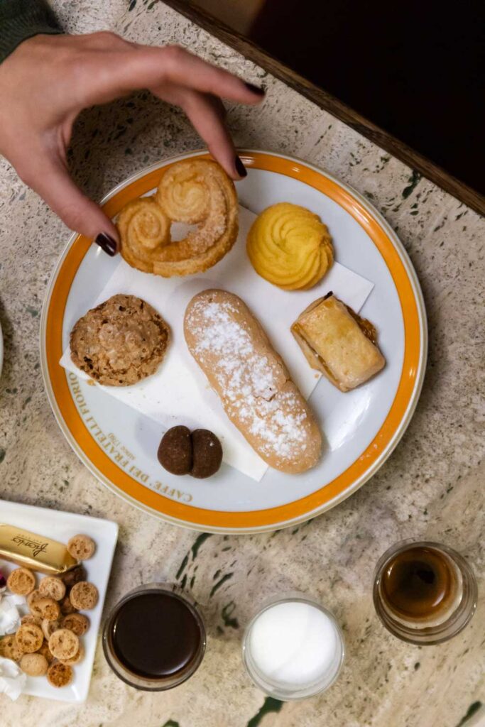 Merenda Reale al caffè Fiorio